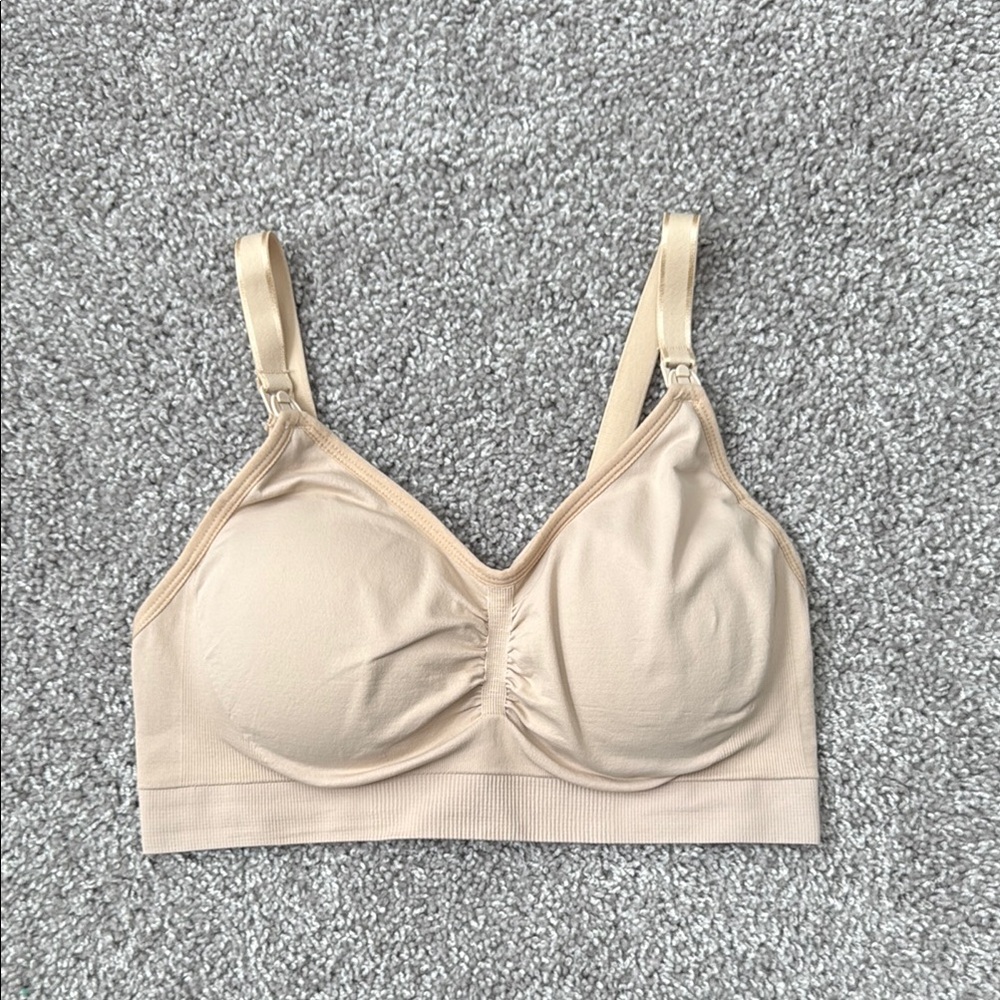 Motherhood Maternity Tan Nursing Bra - Size M